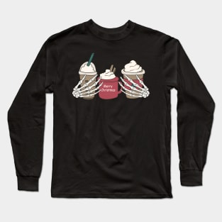 "Merry Christmas" Coffee Lovers Long Sleeve T-Shirt